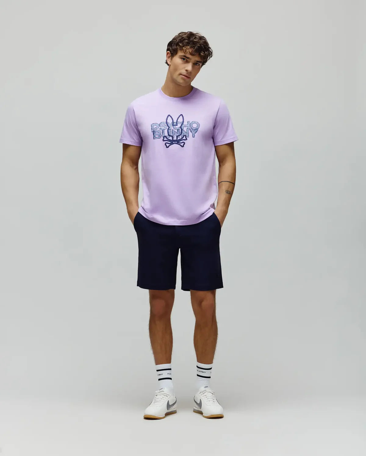 BERMUDA PSYCHO BUNNY PARA HOMBRE COLOR AZUL MB0700033423