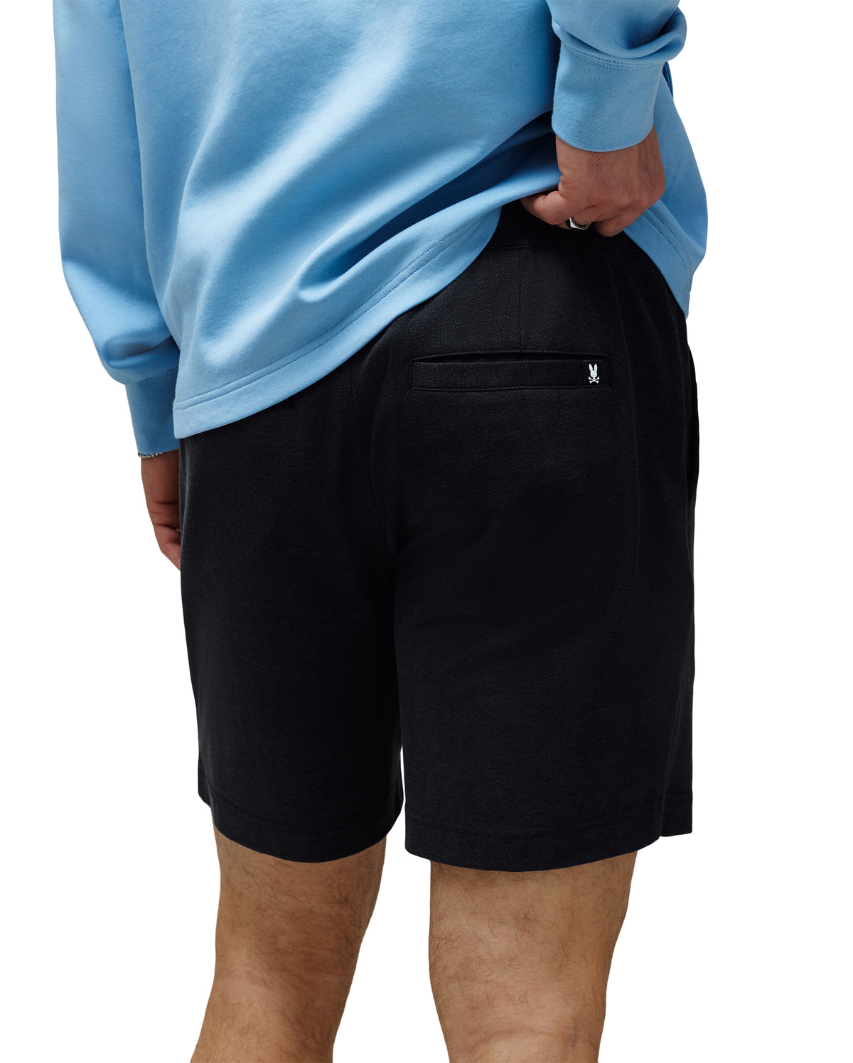 PSYCHO BUNNY BERMUDA OXFORD DOBLE TONO KODA PARA CABALLERO HOMBRE NEGRO MB0700018001