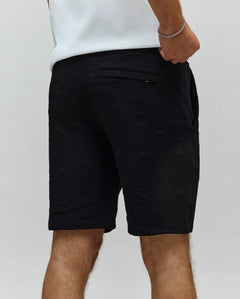 PSYCHO BUNNY BERMUDA DEPORTIVO JACQUARD DUSTIN PARA CABALLERO HOMBRE NEGRO MB0900052001