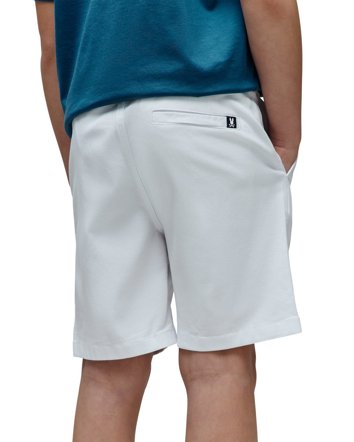 PSYCHO BUNNY BERMUDA TENCEL STRETCH WILLIS PARA NIÑO NIÑO BLANCO B0R584F200100
