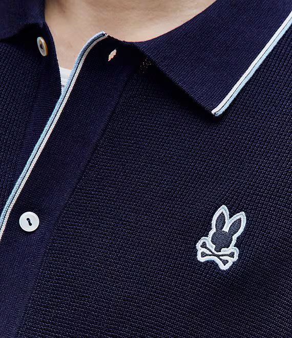 PSYCHO BUNNY CAMISA MANGA CORTA DE PUNTO LANE PARA CABALLERO HOMBRE AZUL MT0300148402