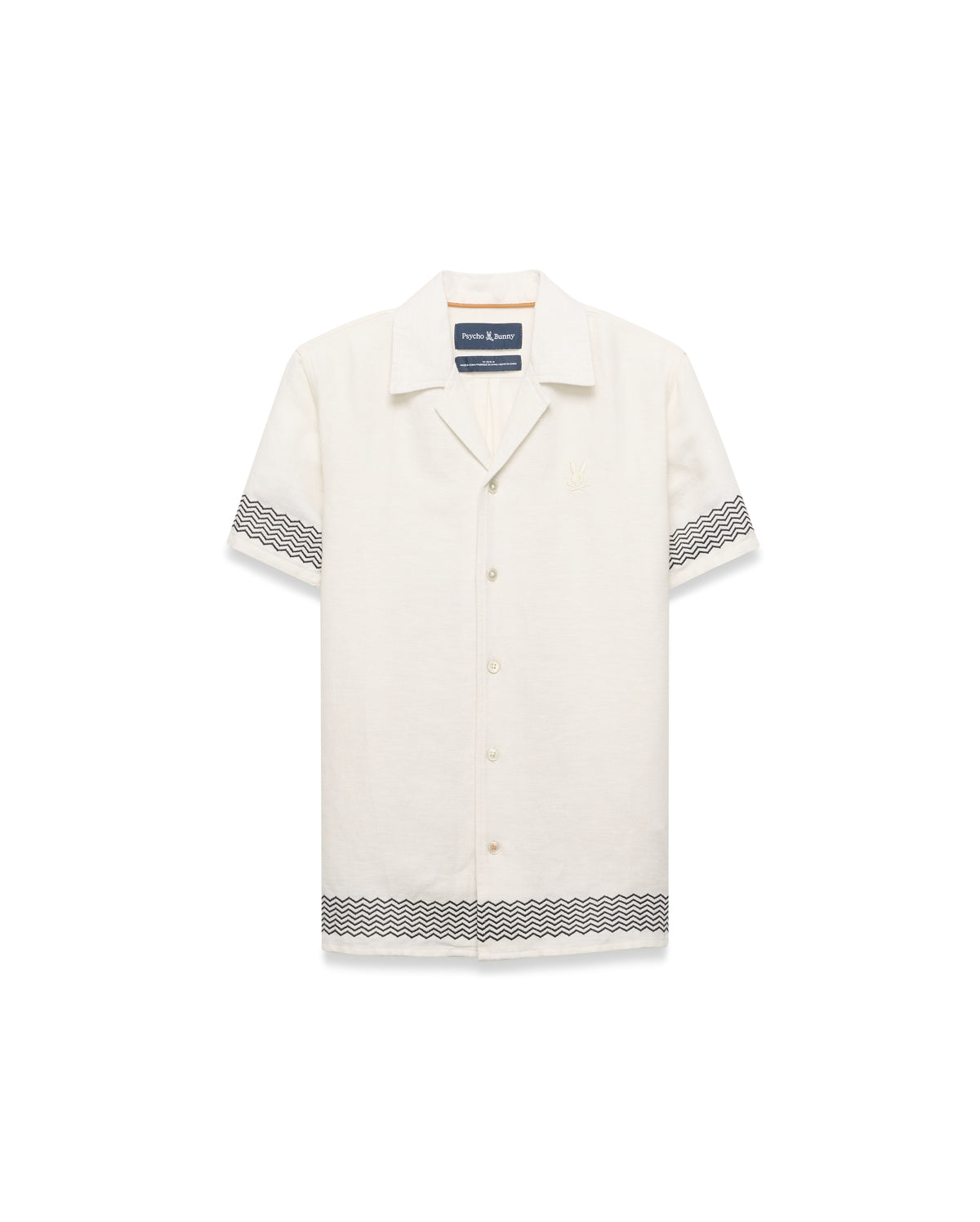 CAMISA M/C PSYCHO BUNNY PARA NIÑO COLOR BLANCO KT0300031250
