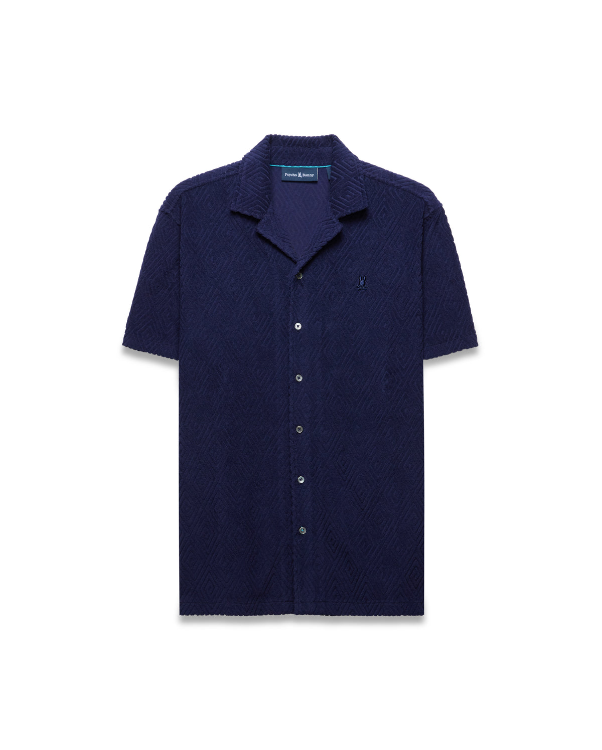 CAMISA M/C PSYCHO BUNNY PARA HOMBRE COLOR AZUL MT0300125402