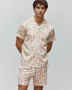 CAMISA M/C PSYCHO BUNNY PARA HOMBRE COLOR BLANCO MT0300079250