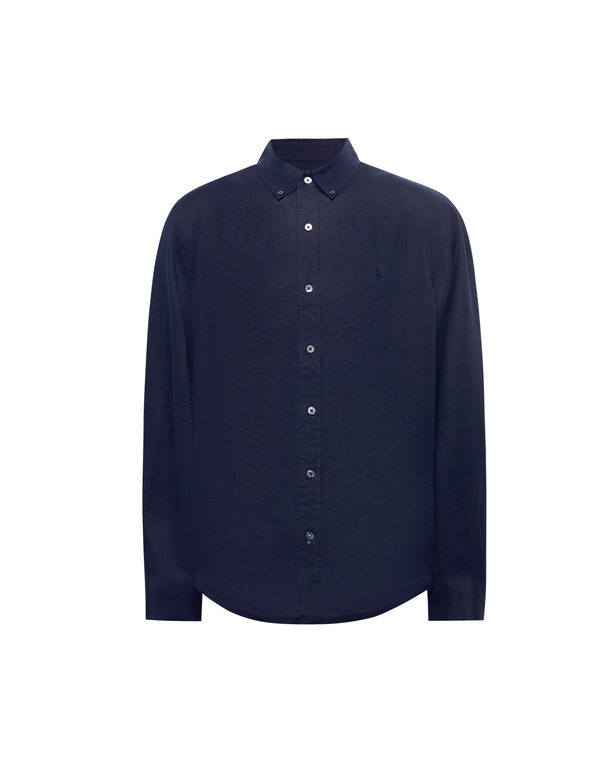 PSYCHO BUNNY CAMISA MANGA LARGA DE LINO ALDINE PARA CABALLERO HOMBRE AZUL B6C678C200423