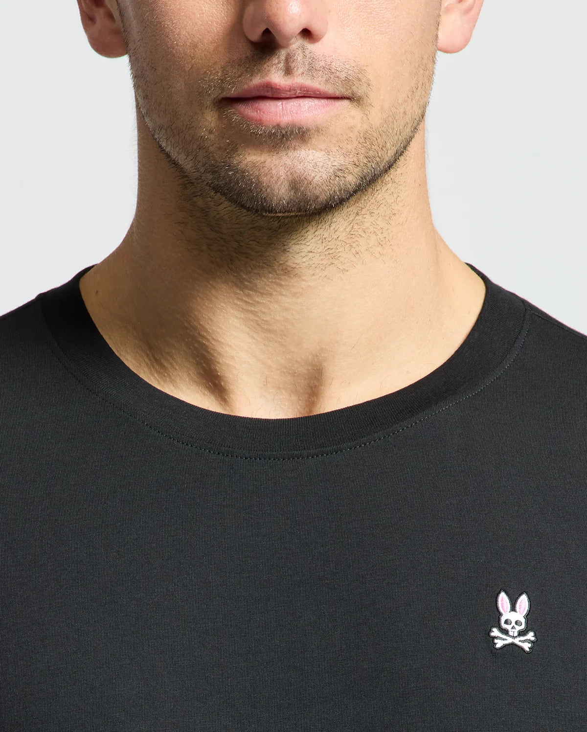 PSYCHO BUNNY CAMISETA HOMBRE CUELLO REDONDO NEGRO