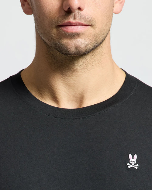 PSYCHO BUNNY CAMISETA HOMBRE CUELLO REDONDO NEGRO