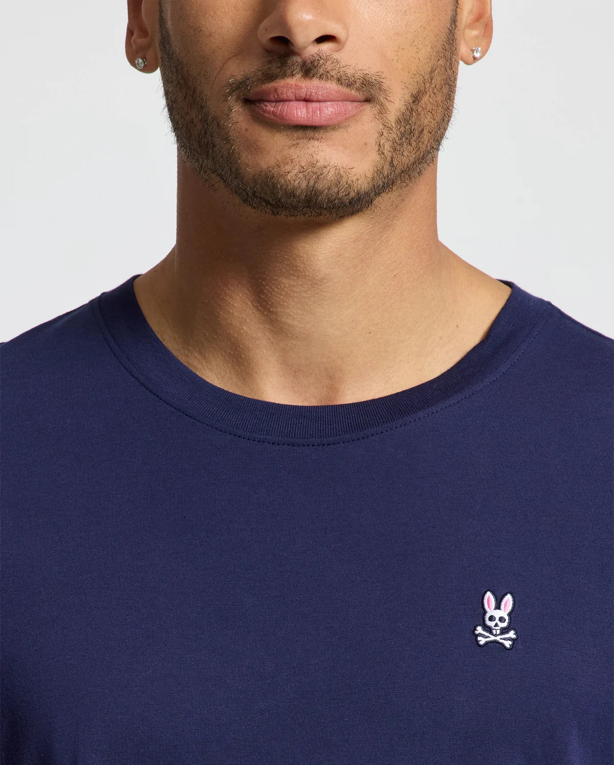 PSYCHO BUNNY CAMISETA CLÁSICA CUELLO REDONDO PARA CABALLERO HOMBRE AZUL B6U014CRPCEVB