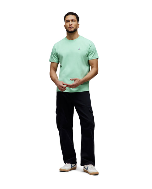 PSYCHO BUNNY CAMISETA CLÁSICA CUELLO REDONDO PARA CABALLERO HOMBRE VERDE B6U014F200324