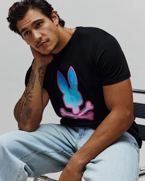 T-SHIRT PSYCHO BUNNY PARA HOMBRE COLOR NEGRO MT0200237001