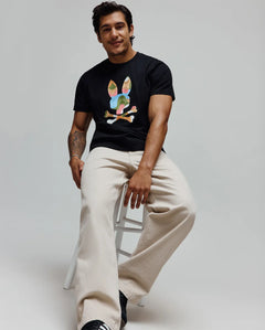 T-SHIRT PSYCHO BUNNY PARA HOMBRE COLOR NEGRO MT0200250001