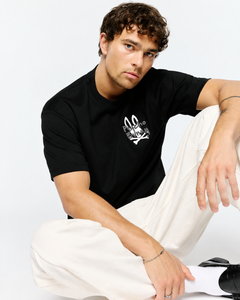 T-SHIRT PSYCHO BUNNY PARA HOMBRE COLOR NEGRO MT0200311002