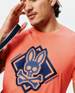 T-SHIRT PSYCHO BUNNY PARA HOMBRE COLOR NARANJA MT0200288660