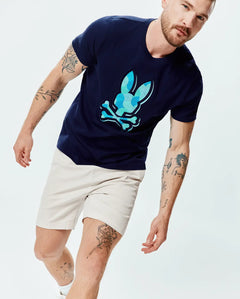 T-SHIRT PSYCHO BUNNY PARA HOMBRE COLOR AZUL MT0200290402