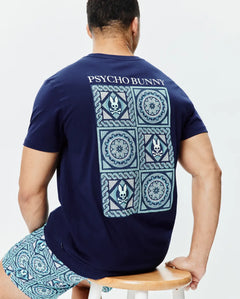 T-SHIRT PSYCHO BUNNY PARA HOMBRE COLOR AZUL MT0200293402