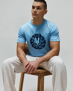 T-SHIRT PSYCHO BUNNY PARA HOMBRE COLOR AZUL MT0200219407