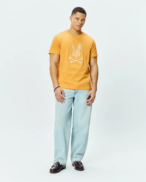 T-SHIRT PSYCHO BUNNY PARA HOMBRE COLOR AMARILLO MT0200274807