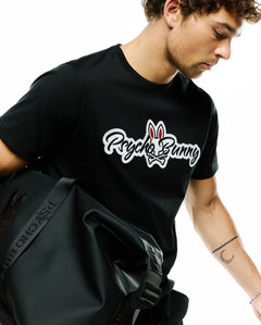 CAMISETA PSYCHO BUNNY PARA CABALLERO COLOR NEGRO | El Duque Boutique