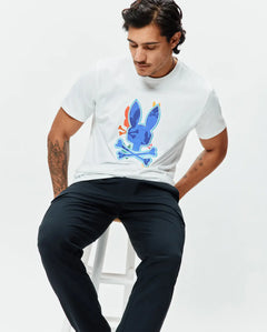 T-SHIRT PSYCHO BUNNY PARA HOMBRE COLOR BLANCO MT0200279100