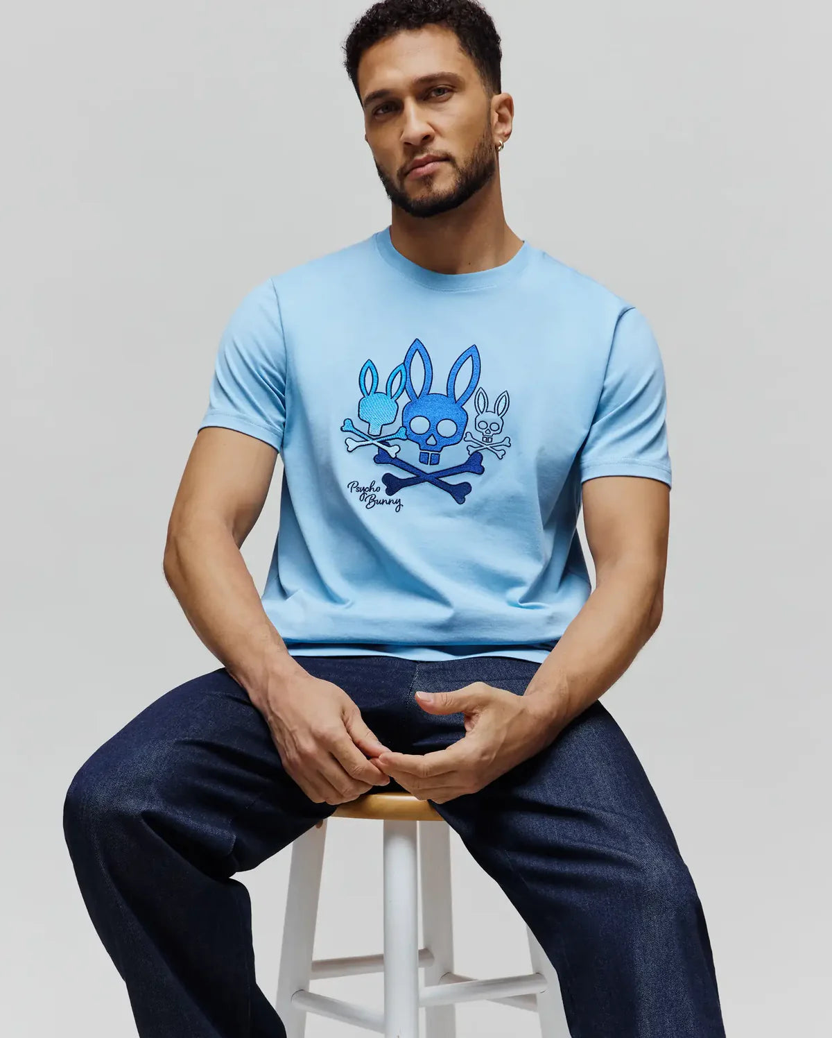 PSYCHO BUNNY CAMISETA OSCAR PARA CABALLERO HOMBRE AZUL MT0200213407