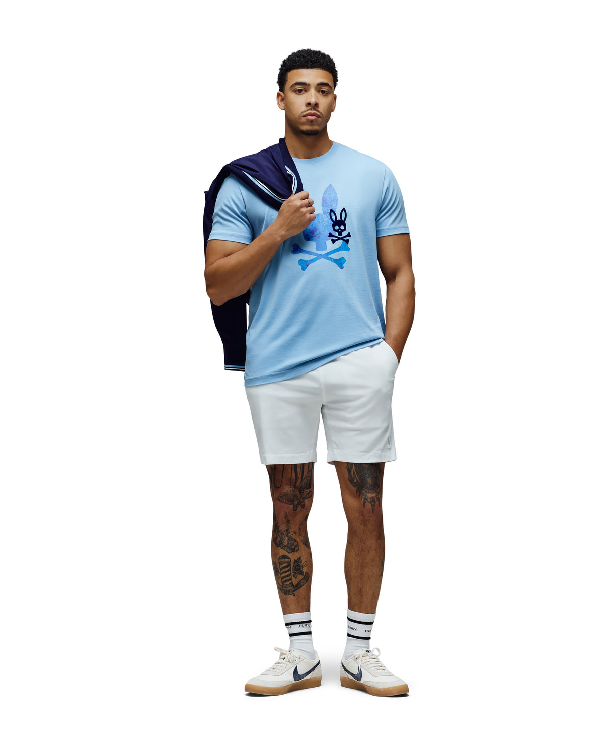 PSYCHO BUNNY CAMISETA ESTAMPADA VAN PARA CABALLERO HOMBRE AZUL MT0200249407