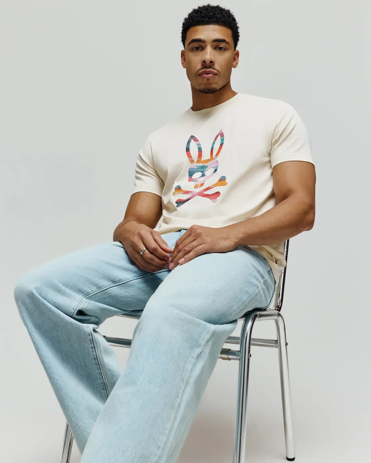 PSYCHO BUNNY CAMISETA ESTAMPADA RAPHAEL PARA CABALLERO HOMBRE BEIGE MT0200225250