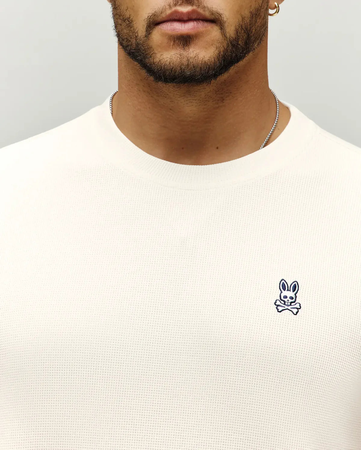 PSYCHO BUNNY CAMISETA WAFFLE MAXTON PARA CABALLERO HOMBRE BEIGE MT0200325250