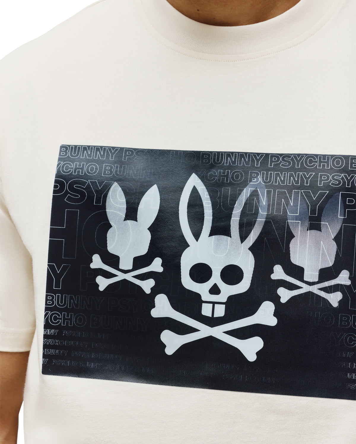 PSYCHO BUNNY CAMISETA HOLGADA ESTAMPADA JARVIS PARA CABALLERO HOMBRE BEIGE MT0200332252