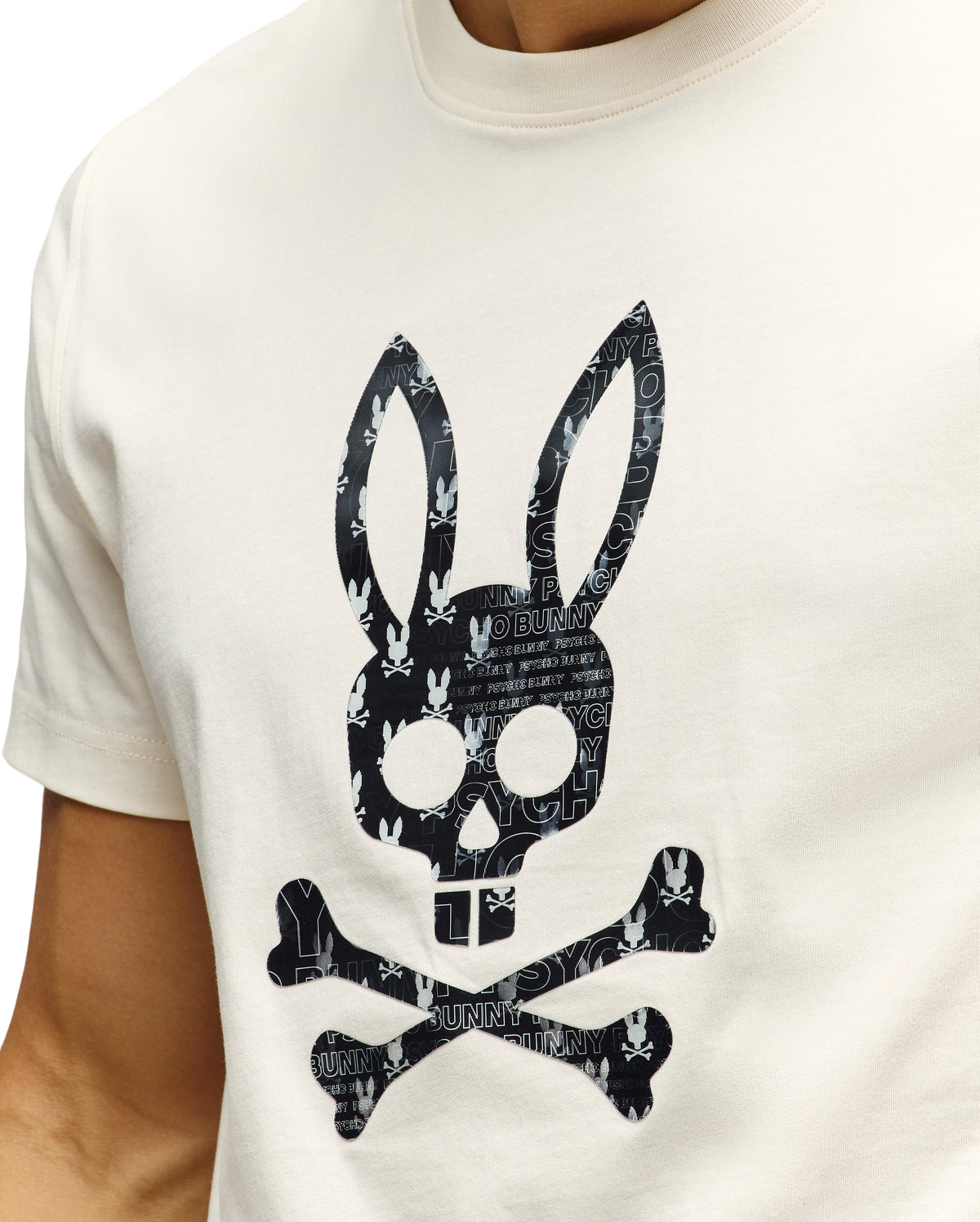 PSYCHO BUNNY CAMISETA ESTAMPADA JARVIS PARA CABALLERO HOMBRE BEIGE MT0200336250