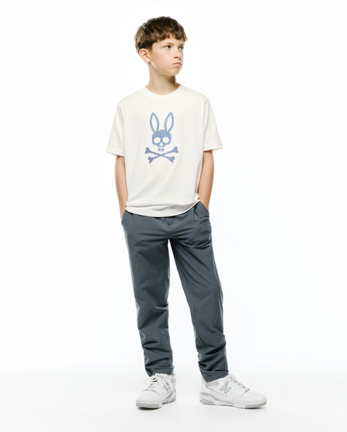 CAMISETA PSYCHO BUNNY PARA NIÑO COLOR BEIGE