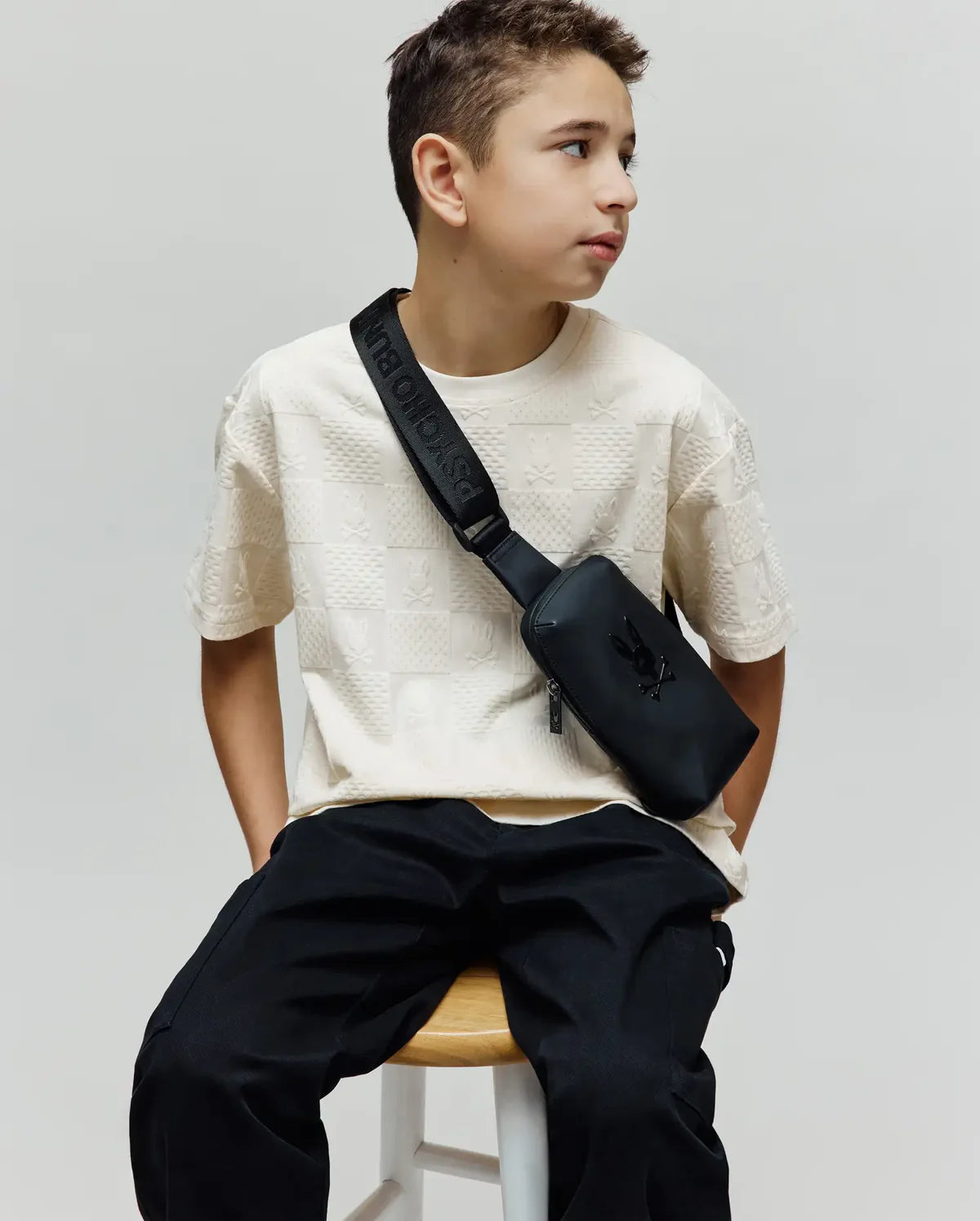 PSYCHO BUNNY CAMISETA HOLGADA DUSTIN PARA NIÑO NIÑO BEIGE KT0200142250