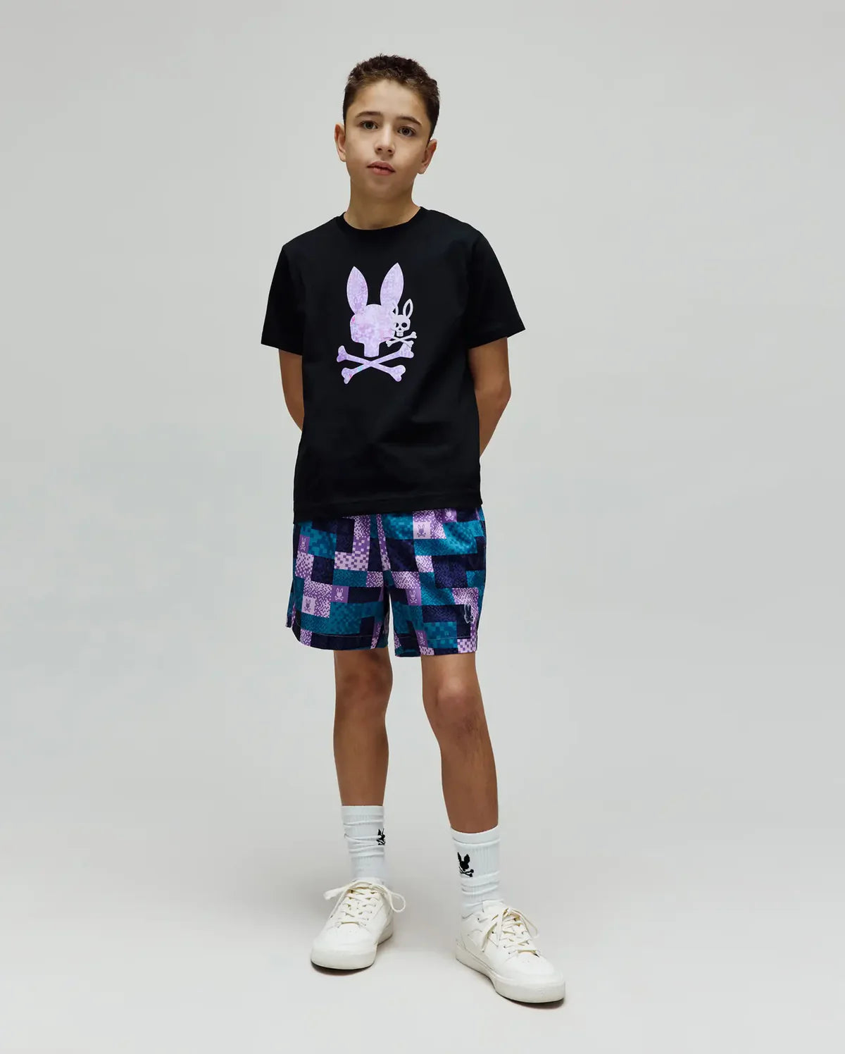 PSYCHO BUNNY CAMISETA ESTAMPADA VAN PARA NIÑO NIÑO NEGRO KT0200162001
