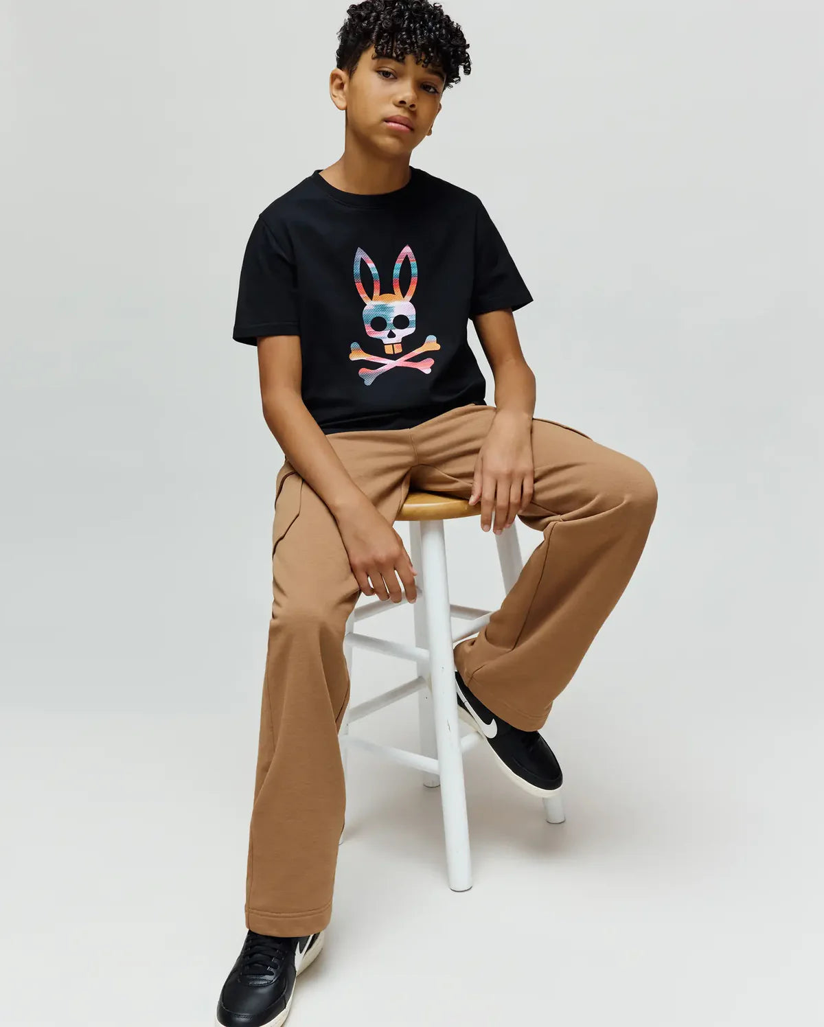 PSYCHO BUNNY CAMISETA ESTAMPADA RAPHAEL PARA NIÑO NIÑO NEGRO KT0200166001