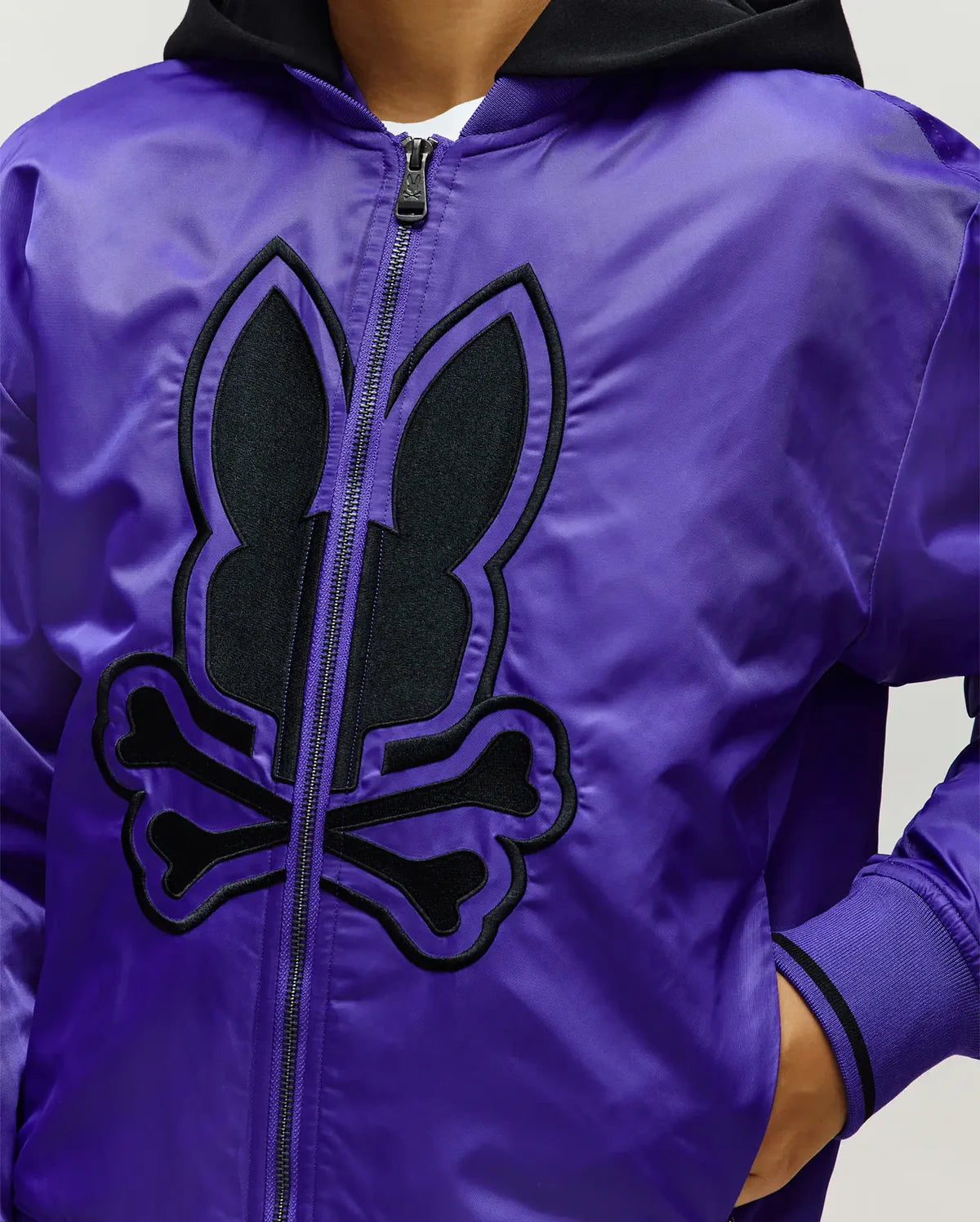 PSYCHO BUNNY CHAQUETA CAZADORA HOLGADA MAGNUS PARA NIÑO NIÑO AZUL KO1100008422