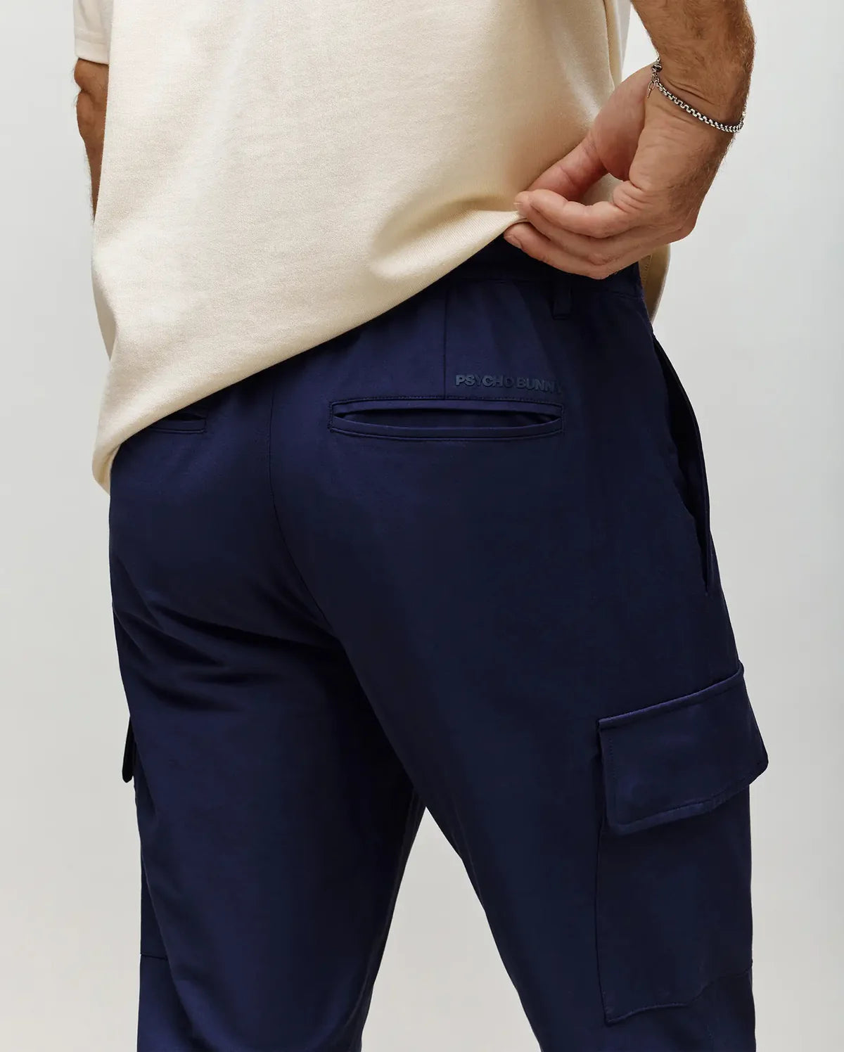 PSYCHO BUNNY PANTALÓN CARGO LLOYD PARA CABALLERO HOMBRE AZUL B6P159B200423