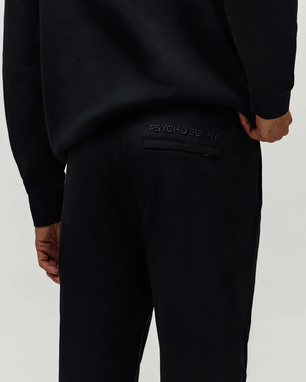 PSYCHO BUNNY PANTALÓN DEPORTIVO JARVIS PARA CABALLERO HOMBRE NEGRO MB0800045001
