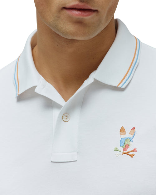 PSYCHO BUNNY POLO ARA PARA CABALLERO HOMBRE BLANCO MT0100118100