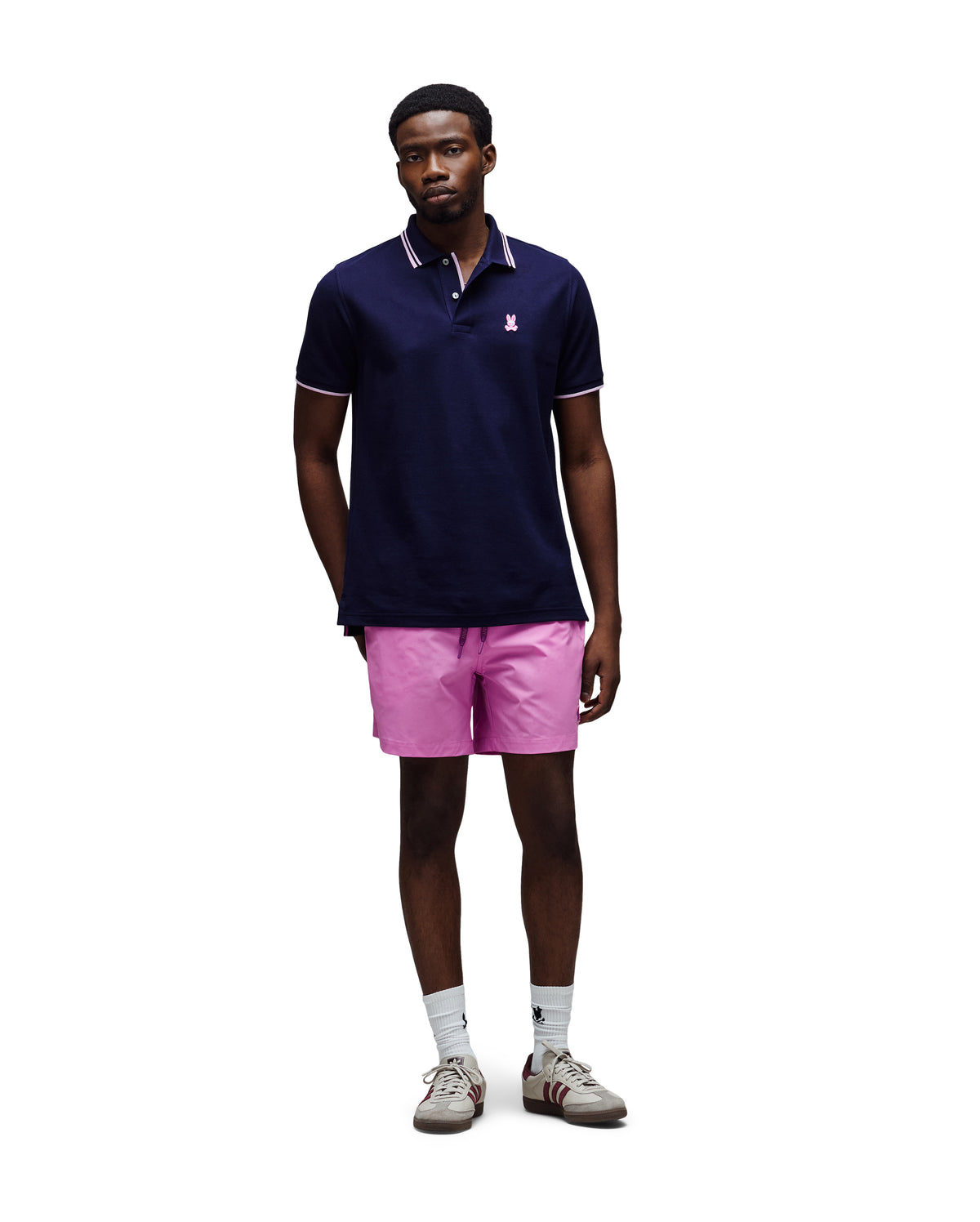 POLO M/C PSYCHO BUNNY PARA HOMBRE COLOR AZUL MT0100178402