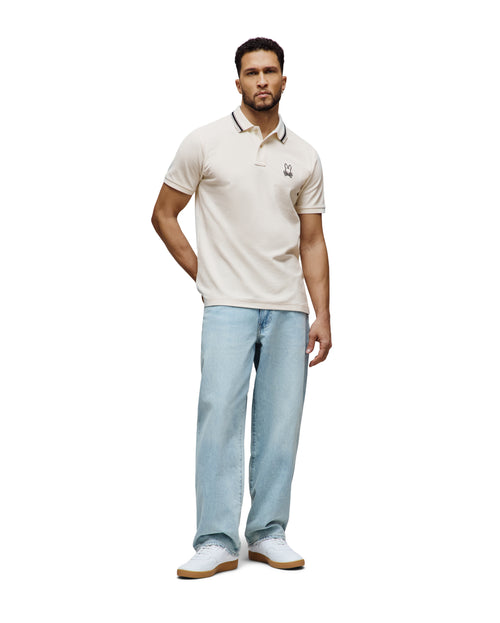 PSYCHO BUNNY POLO JOE PARA CABALLERO HOMBRE BEIGE MT0100125250