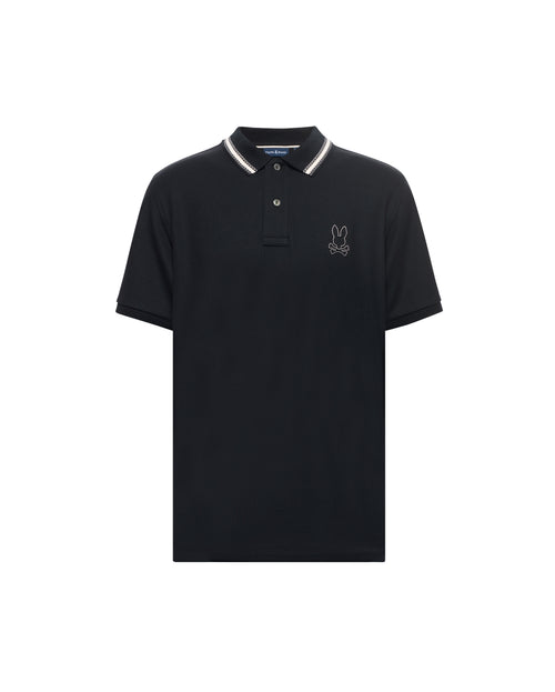 PSYCHO BUNNY POLO JOE PARA CABALLERO HOMBRE NEGRO MT0100125001