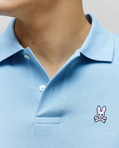 PSYCHO BUNNY POLO CLÁSICO PARA CABALLERO HOMBRE AZUL B6K001F200407