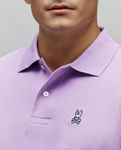 PSYCHO BUNNY POLO CLÁSICO PARA CABALLERO HOMBRE LILA B6K001F200507
