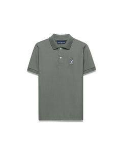 POLO M/C PSYCHO BUNNY PARA NIÑO COLOR VERDE B0K001F200322