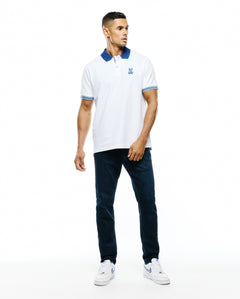 CAMISETA TIPO POLO PSYCHO BUNNY PARA CABALLERO COLOR BLANCO | El Duque ...