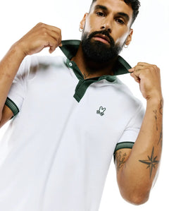 CAMISETA TIPO POLO PSYCHO BUNNY PARA CABALLERO COLOR BLANCO | El Duque ...