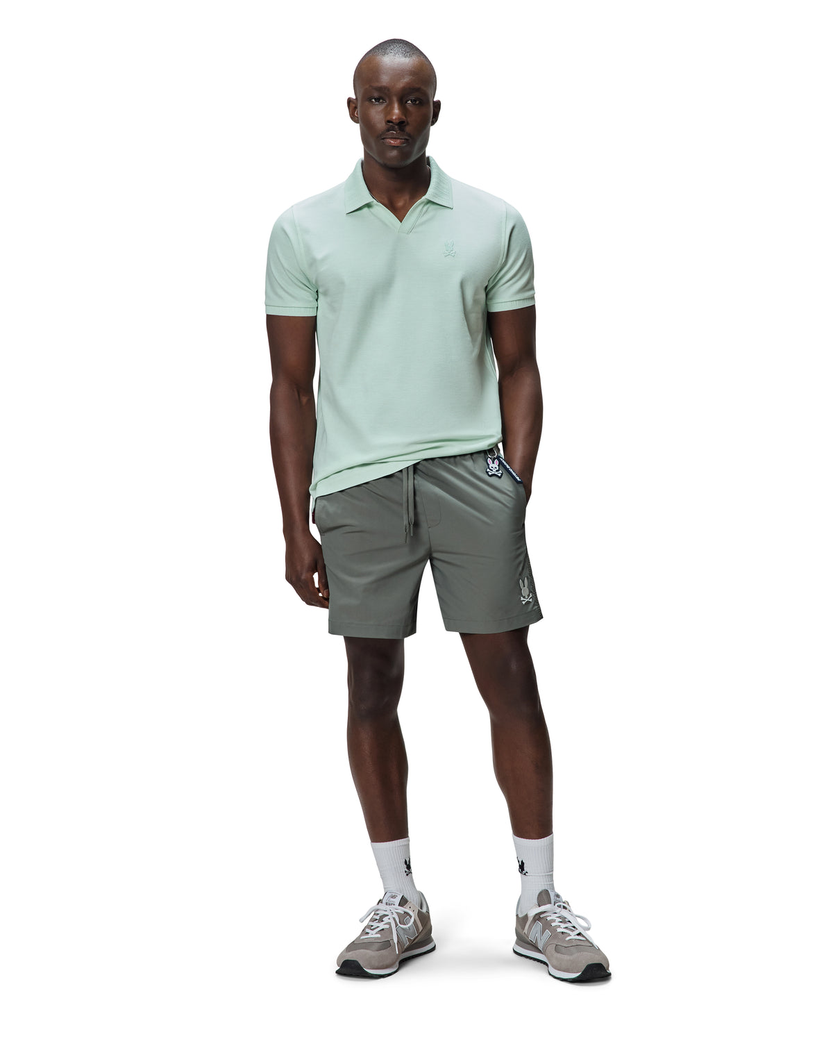POLO M/C PSYCHO BUNNY PARA HOMBRE COLOR VERDE MT0100180320