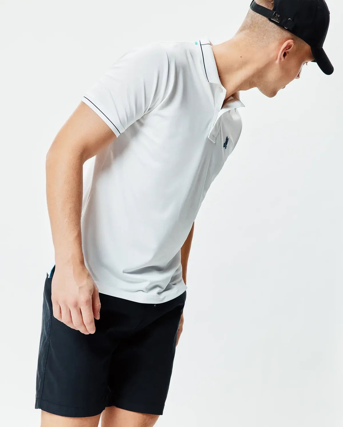 POLO M/C PSYCHO BUNNY PARA HOMBRE COLOR BLANCO MT0100183100