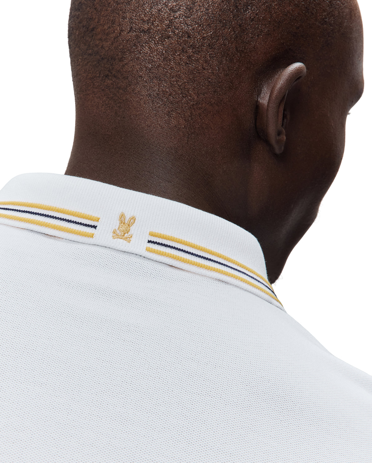 POLO M/C PSYCHO BUNNY PARA HOMBRE COLOR BLANCO MT0100172100