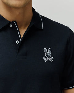 PSYCHO BUNNY POLO OLIVIER PARA CABALLERO HOMBRE NEGRO MT0100119001