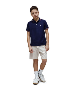 POLO M/C PSYCHO BUNNY PARA NIÑO COLOR AZUL KT0100078402